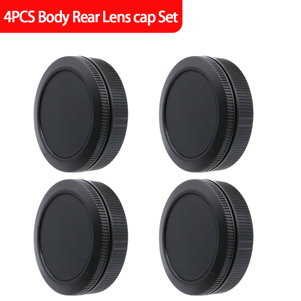 Canon Camera Eos R8 - 4-teiliges RF-Mount-Kamerakörper- und Objektivdeckel-Set für Canon